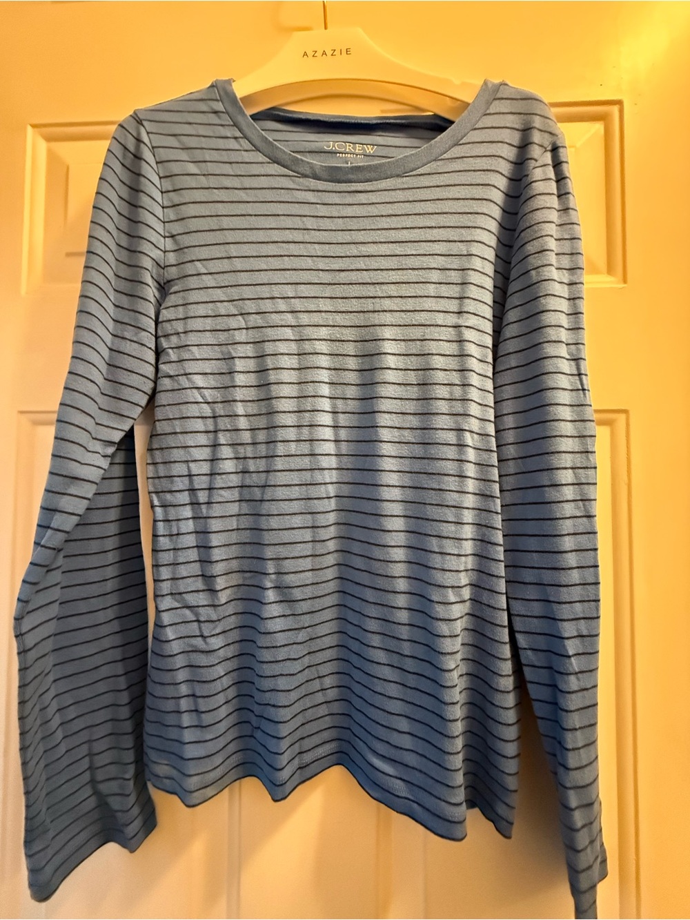 J. Crew Striped Long Sleeve Top size L